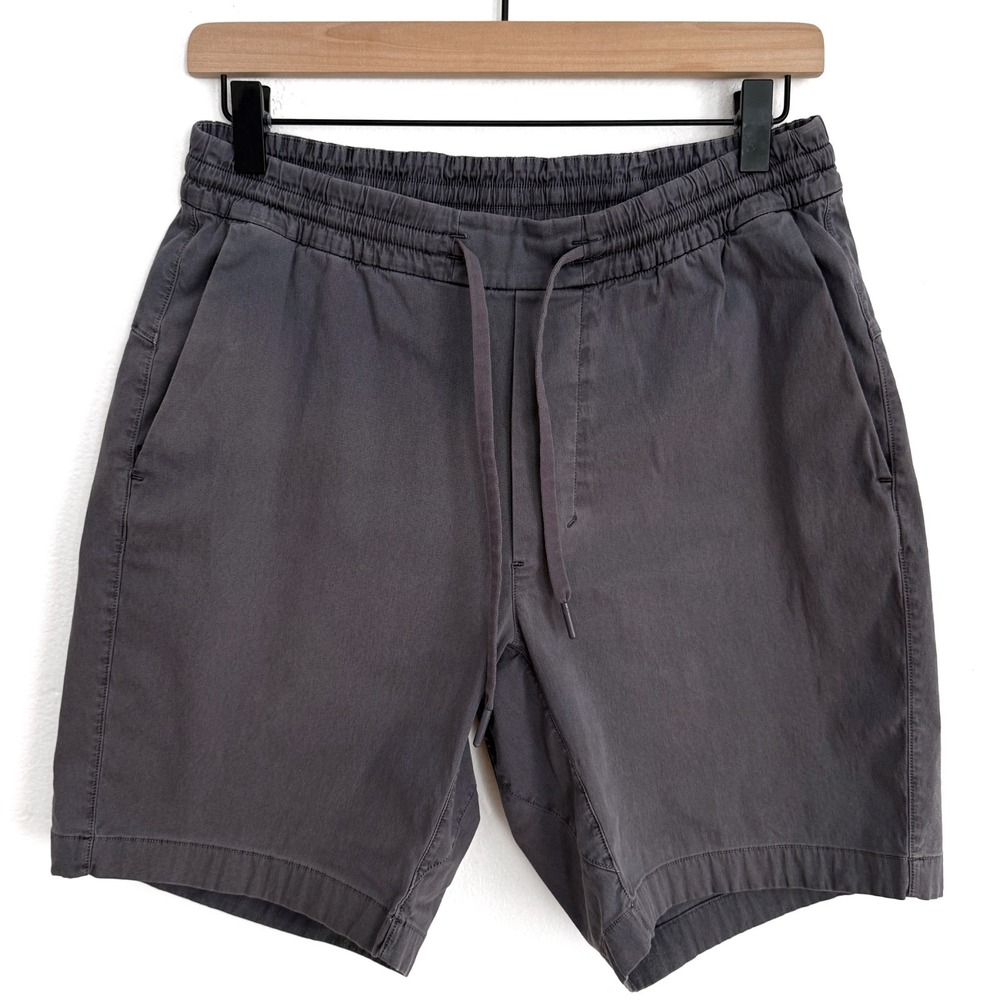 Lululemon Men's Drawstring Shorts Size Small Gray Elastic Waist Casual Gym